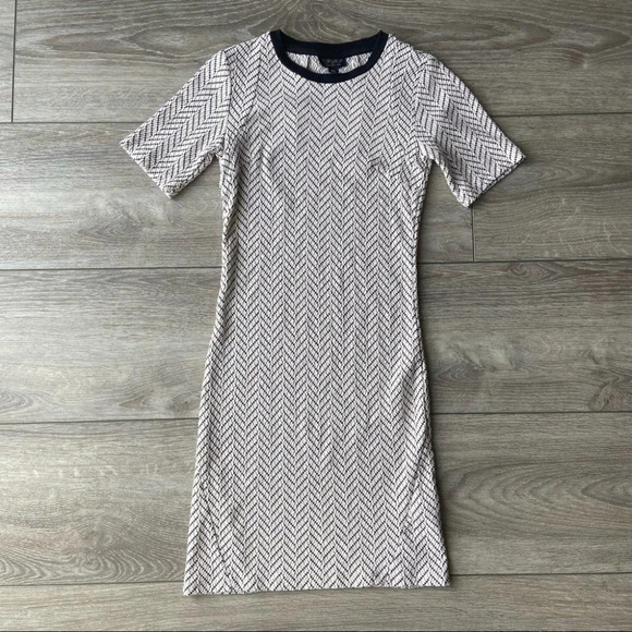 Topshop  Textured Geo Bodycon Dress - Picture 5 of 16
